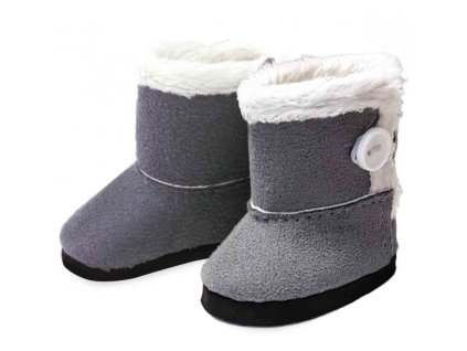 bottes grises pour poup es de 28 cm