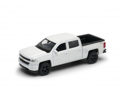 Welly Chevrolet Silverado (2017) 1:34 stříbrné