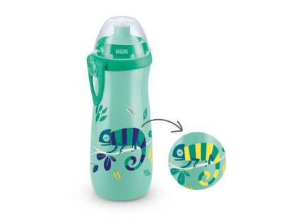 Dětská láhev NUK Sports Cup Chameleon 450 ml (Barva Zelená)