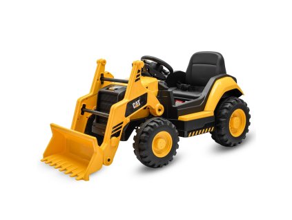 Dětský elektrický traktor Baby Mix CAT žlutý (Barva Žlutá)