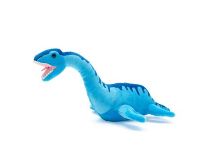 Plyšová hračka dinosaurus Baby Mix - plesiosaurus 40cm (Barva Modrá)
