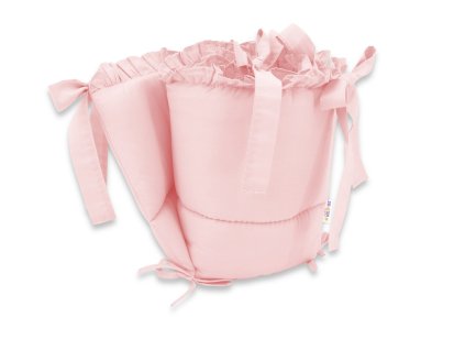 mantinel s volankem do postylky 120 x 60 cm 180cm royal ruzovy baby nellys