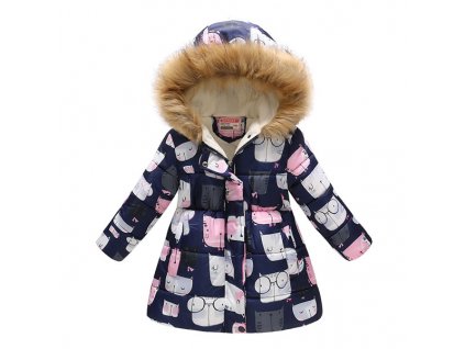 Kids Girls Jacket 2018 Autumn Winter Jacket For Girls Coat Baby Warm Hooded Outerwear Coat Girls 0