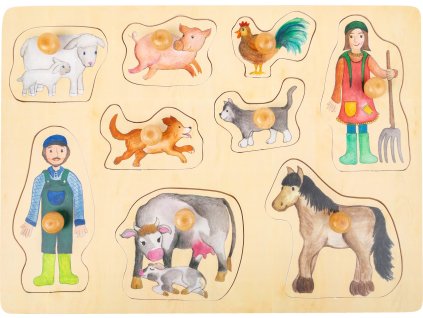 11500 legler small foot design setzpuzzle bauernhof a