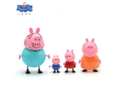 Original Peppa Pig George Pig Action Character Toys Home Life House Packages Picnic Dining Car Children 6