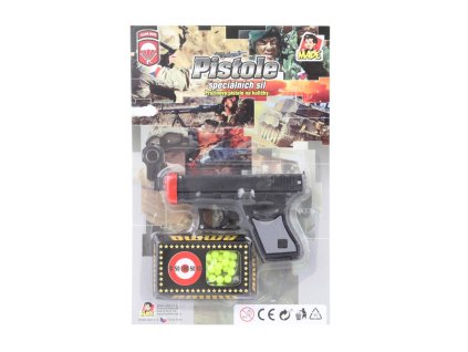 Pistole s kuličkami na kartě 11 cm