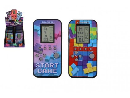 Digitální hra Brick Game - padající kostky hlavolam na baterie