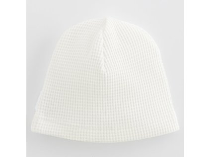 Kojenecká bavlněná čepička New Baby Luxury clothing bílá (Barva Bílá, Velikost 92/98)