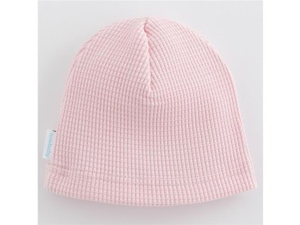 Kojenecká bavlněná čepička New Baby Luxury clothing růžová (Barva Růžová, Velikost 80/86)