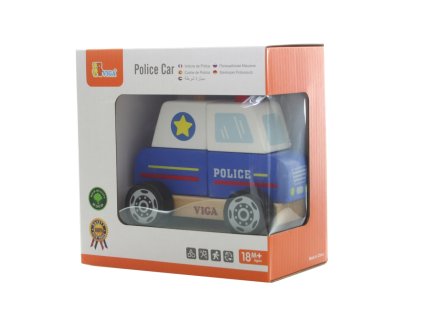 Dřevěná skládačka - policie