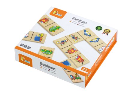 Dřevěné domino - auta