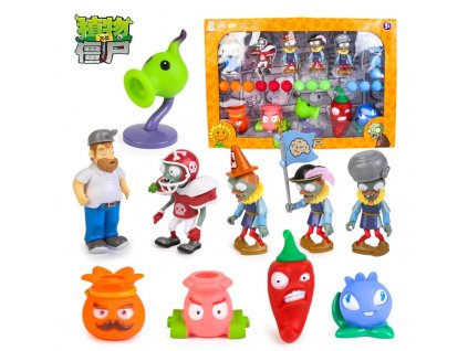 Silikonové figurky ze hry Plants vs Zombies 2