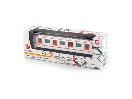 Pražské metro - kovová souprava 16 cm
