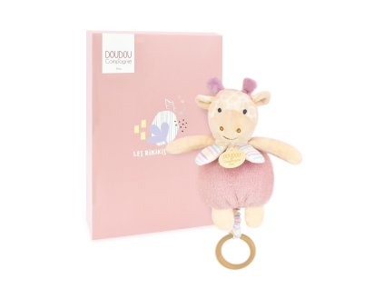 Doudou Plyšová žirafa hrající melodii 20 cm