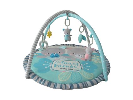 Hrací deka Baby Mix Medvídci kamarádi (Barva Tyrkysová)