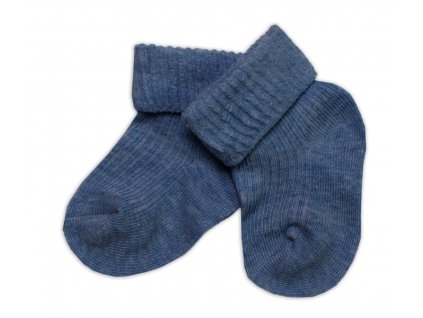 Kojenecké ponožky, Baby Nellys, jeans (Velikost koj oblečení 62/68 (3-6m))