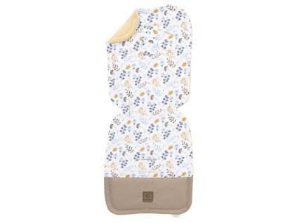 vlozka do kocarku prosivana minky listecky modra piskova