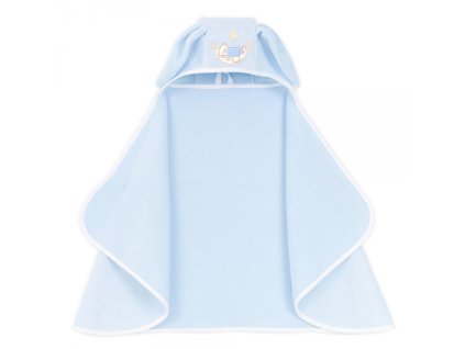 150154 292549 maxi osuska ponco s kapuci bunny 65x120cm modra