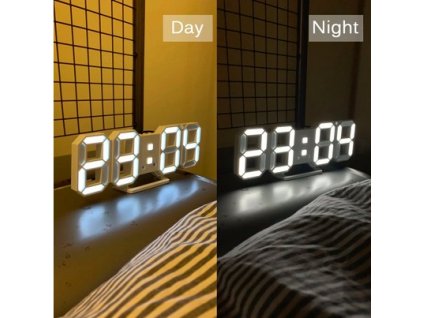 3D LED nástěnné nebo stolní digitální hodiny