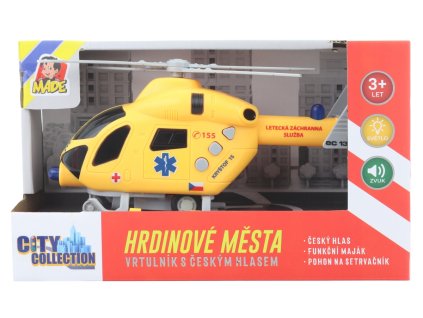 Záchranný vrtulník baterie český hlas
