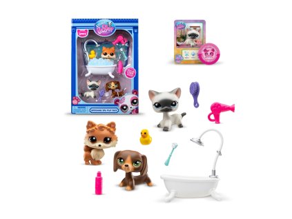 Littlest Pet Shop Koupelnový Set 3 Figurky