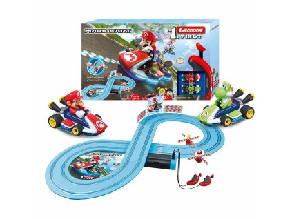 Autodráha Carrera FIRST Nintendo Mario Kart™- Mario and Yoshi 2,4m (Barva Multicolor)