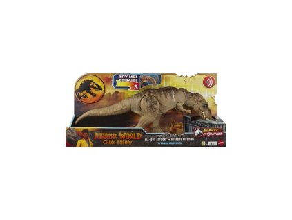 Jurský Svět Zběsilý útok t-rexe se zvuky HXF53
