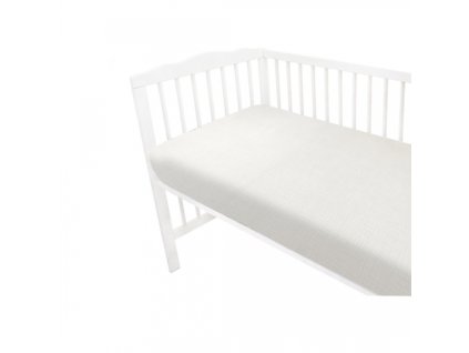 Mušelínové prostěradlo do postýlky 60 x 120 NATURE double - smetanové (Rozměry 120x60)