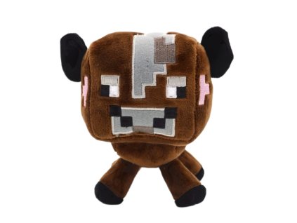 150518 294491 plysova hracka minecraft krava hneda 23cm