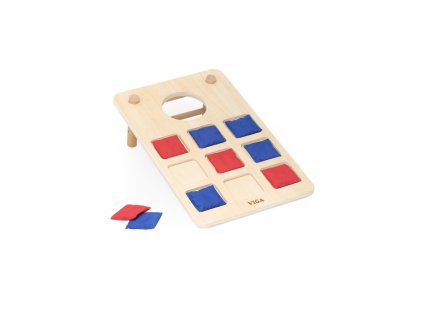 Dřevěná velká hra piškvorky a sáčky