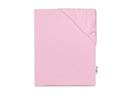 Dětské jersey prostěradlo do postýlky - sv. růžová (Rozměry 120x60)