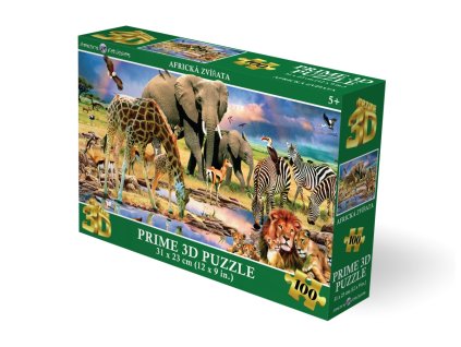 Puzzle 3D - Africká zvířata
