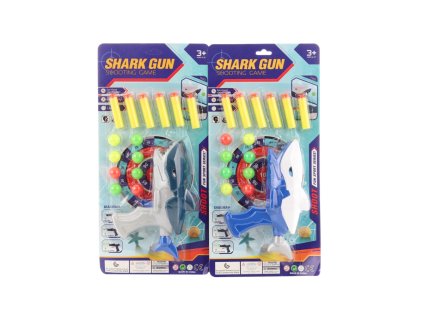 Pistole žralok na míčky a šipky (1 ks)
