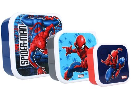 SADA 3 KS BOX NA SVAČINU SPIDERMAN (Velikost uni)