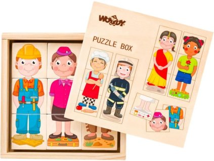 drevene puzzle vkladacka lide a jejich profese