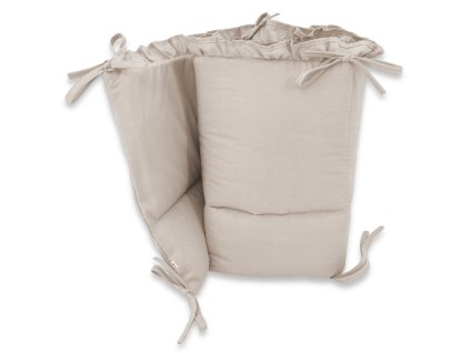 mantinel s volankem do postylky 120 x 60 cm 180cm royal bezovy baby nellys