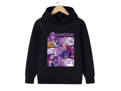 KPop Demon Hunters dětská mikina s potiskem (Huntrix)