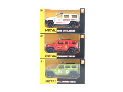 Kovové auto se zvukem a světlem (11,5 cm)