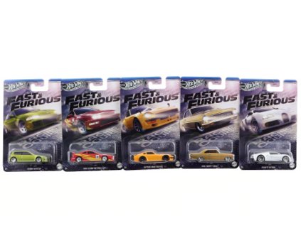 Hot Wheels Tematický angličák - Rychle a zběsile HNR88 (1 ks)