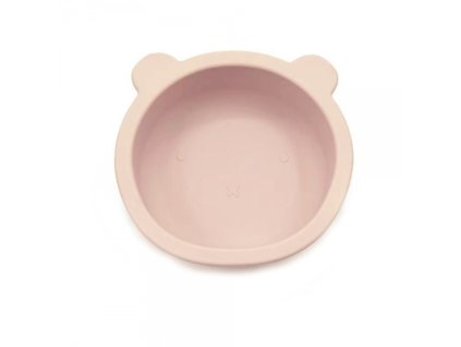 150799 295935 silikonova miska s prisavkou medvidek prumer 12 cm pudrova