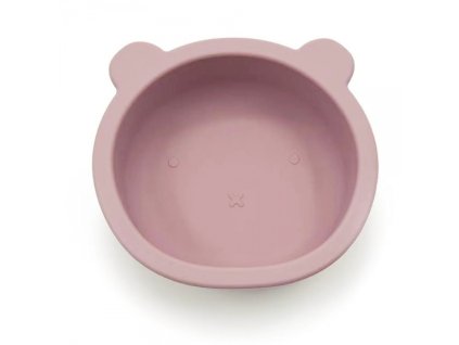 150800 295936 silikonova miska s prisavkou medvidek prumer 12 cm ruzova