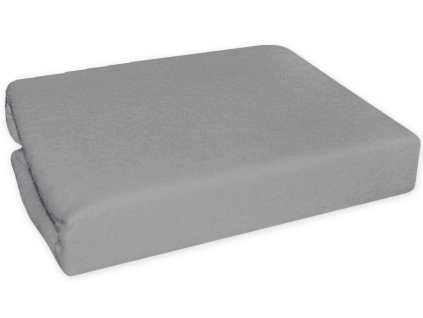 Nepromokavé froté prostěradlo do kočárku 75 x 35 - šedé (Rozměry 75x35)