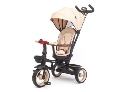 Luxusní dětská tříkolka s osvětlením Milly Mally Twinkle beige (Barva Béžová)