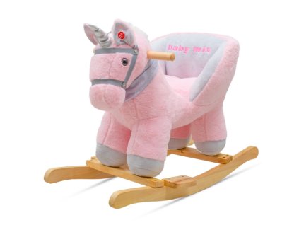 Houpací hračka s melodií Baby Mix Unicorn pink (Barva Růžová)