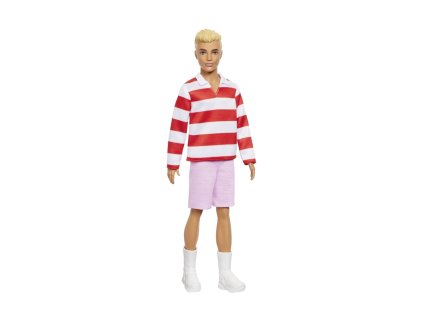Barbie model Ken-Červeno-bílý proužek HYV01 TV