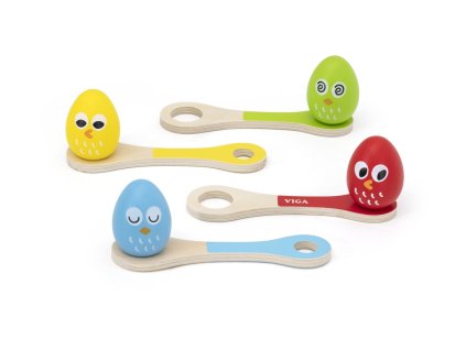Dřevěná hra vejce a lžička