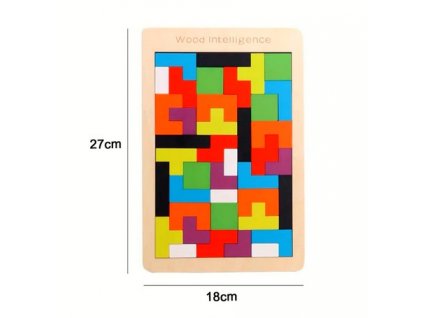 Montessori dřevěné hračky - tetris puzzle