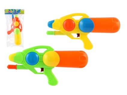 Vodní pistole plast 33cm 3 barvy v sáčku
