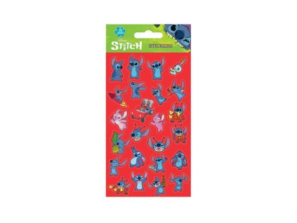 Samolepky Lilo a Stitch červené 25ks ve fólii