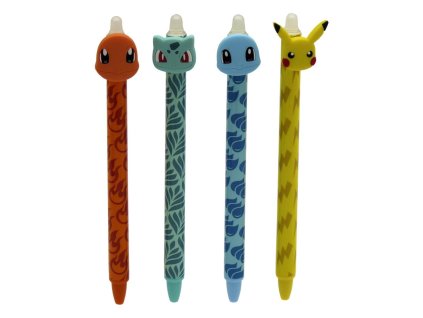 Tužka/pero gumovací Pokémon 15 cm plast 6 barev (1 ks)